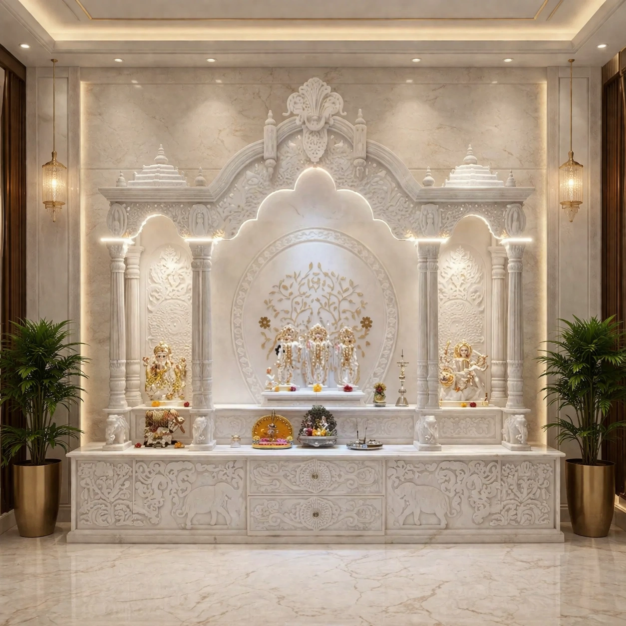 Marble Home Temple