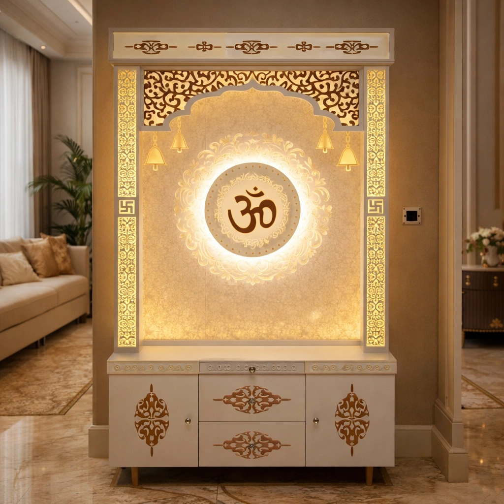 3D Om Corian Temple Design in Visakhapatnam