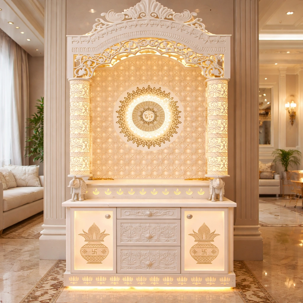 Corian Home Temple in Visakhapatnam