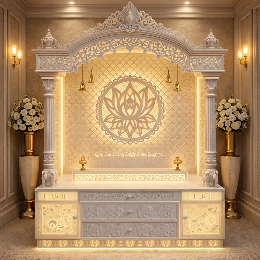 Corian Temple For Home Design in Visakhapatnam