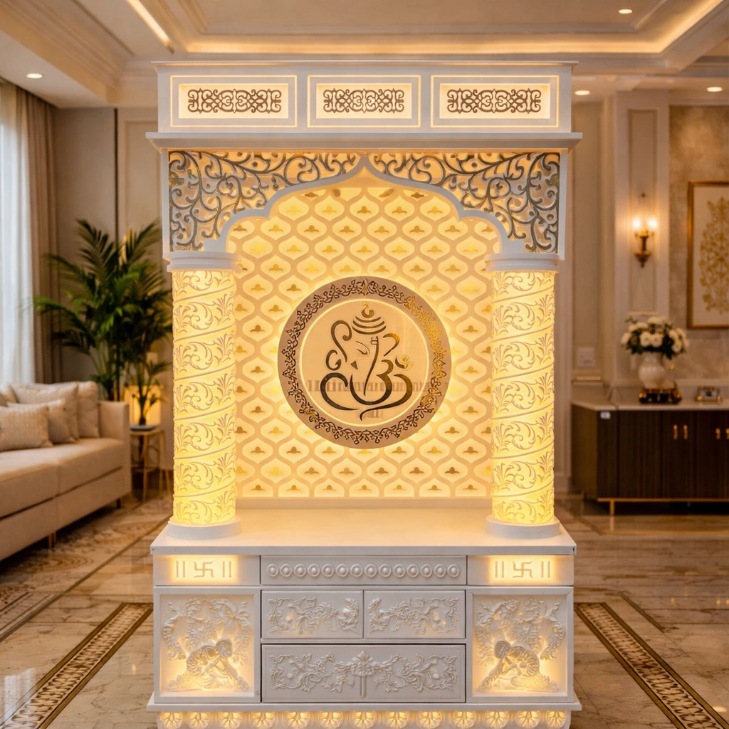 Ganesh Ji Corian Mandir Design in Visakhapatnam