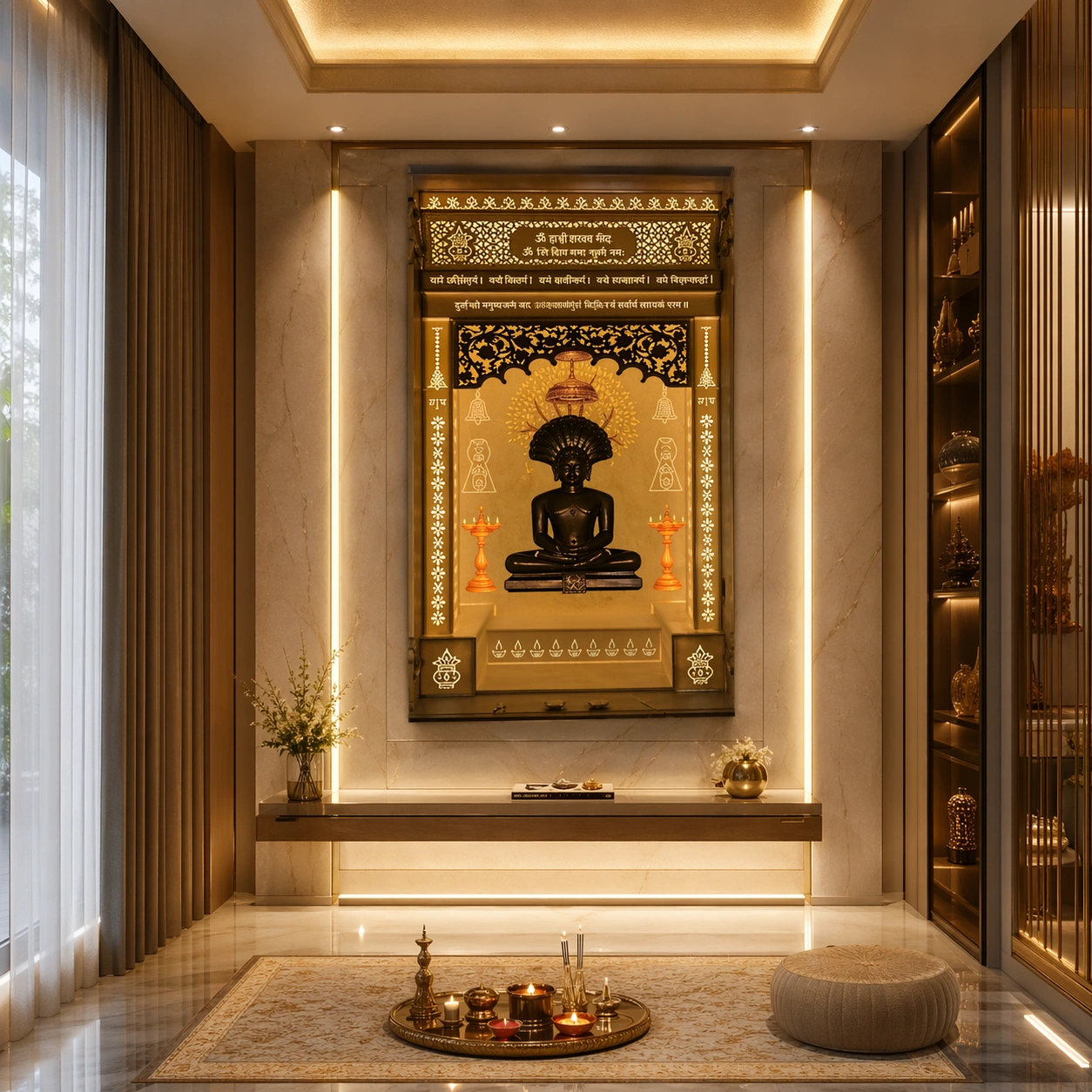 Jain Style Corian Mandir in Visakhapatnam