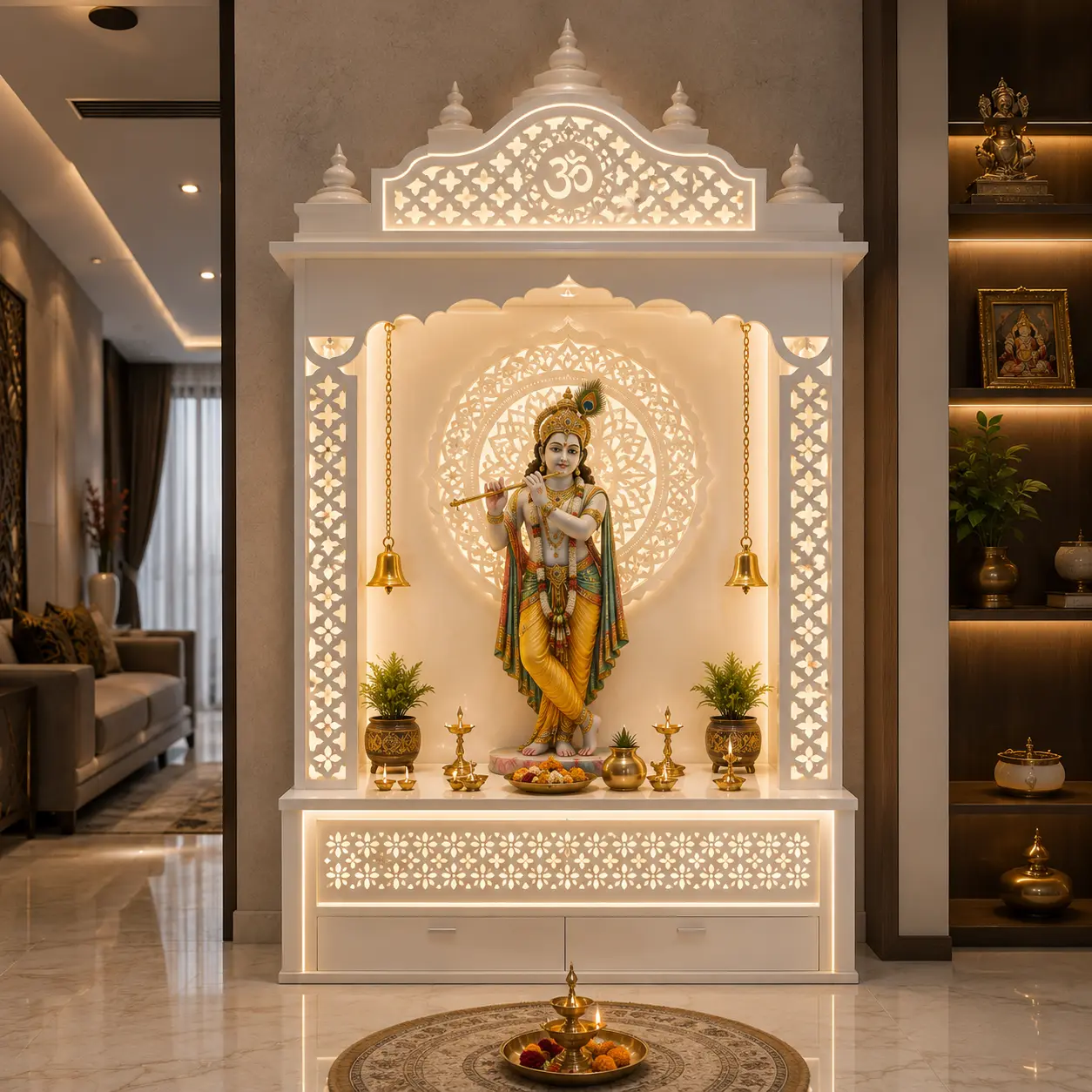 Krishna Bhagwan Corian Temple For home and offices